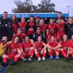 Jugadoras del CF Muxía femenino durante la temporada 2026