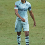 Pierre-Emerick Aubameyang durante un partido con el Arsenal