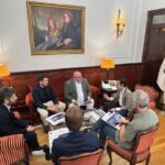 Reunión de la Federación Galega de Fútbol y el Concello de Ferrol sobre la nueva sede federativa