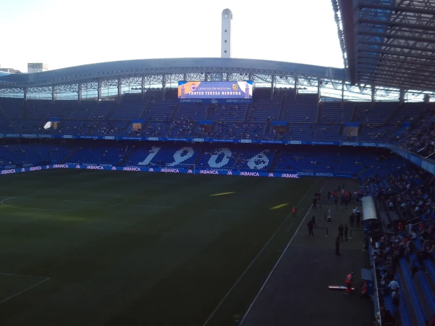 Estadio de Riazor, campo del Deportivo, en una fotografía de archivo de 2017