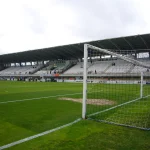 Grada del Stadium Gal de Irún, escenario del Real Unión contra el CD Lugo