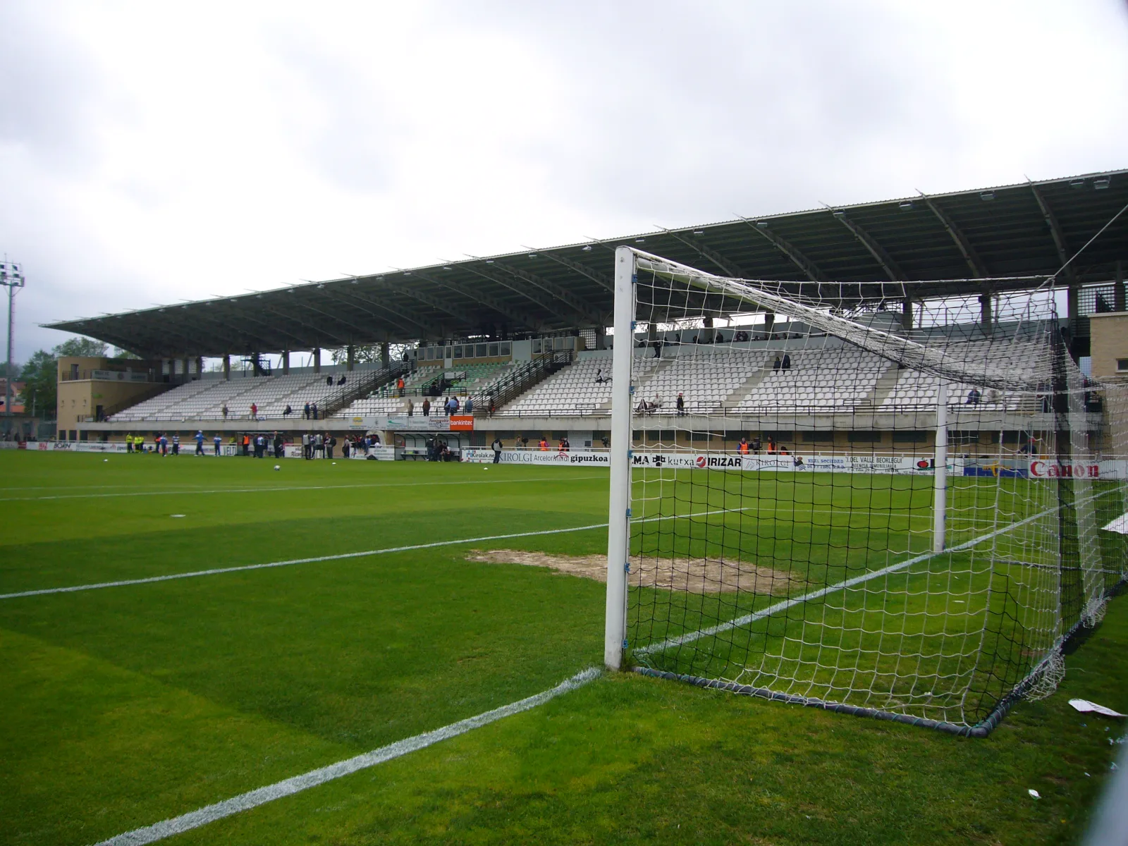 Grada del Stadium Gal de Irún, escenario del Real Unión contra el CD Lugo
