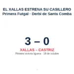 Infografía: Xallas 3-0 Castriz, primera victoria liguera del Xallas el 18 de octubre